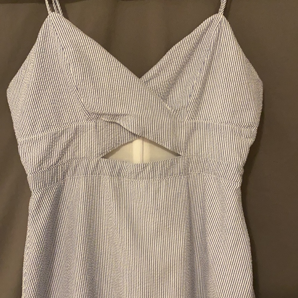 STRIPED SKATER DRESS - Picture 5 of 7